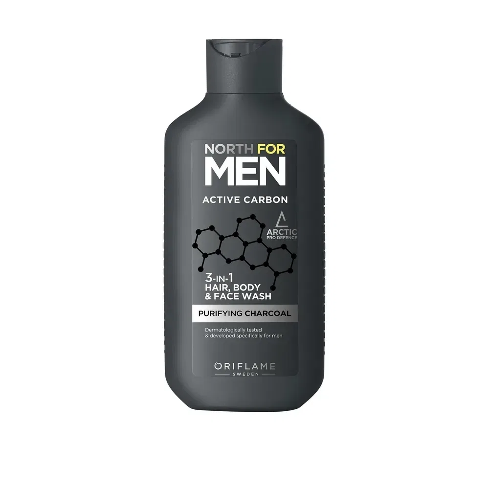 شوینده سه‌کاره مو، بدن و صورت Active Carbon 3-in-1 - تصویر ۱