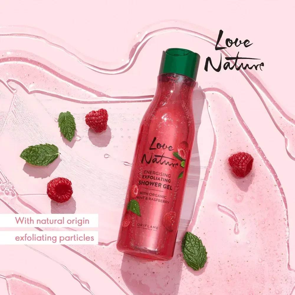 ژل دوش Energising Exfoliating Organic Mint & Raspberry کد 41493