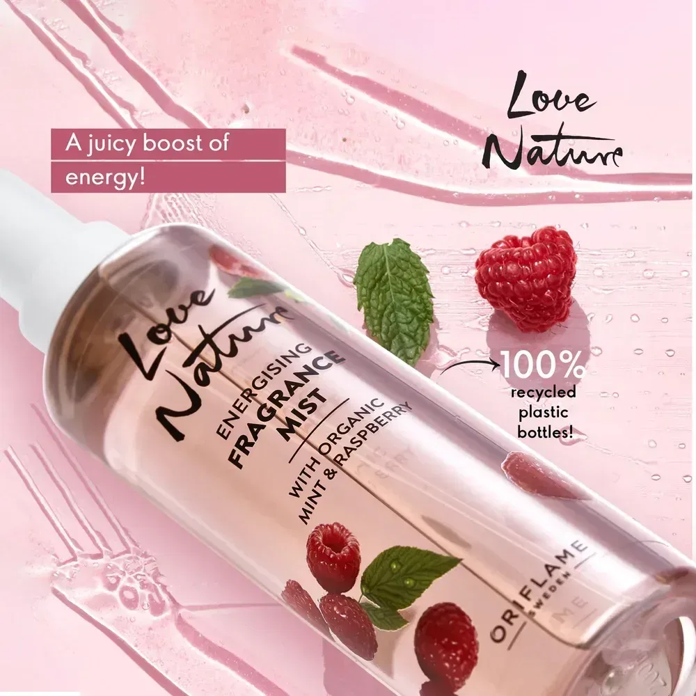 میست معطر بدن Energising Organic Mint & Raspberry - تصویر ۱