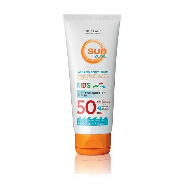لوسیون ضد آفتاب صورت و بدن کودک Sun Zone SPF 50 High